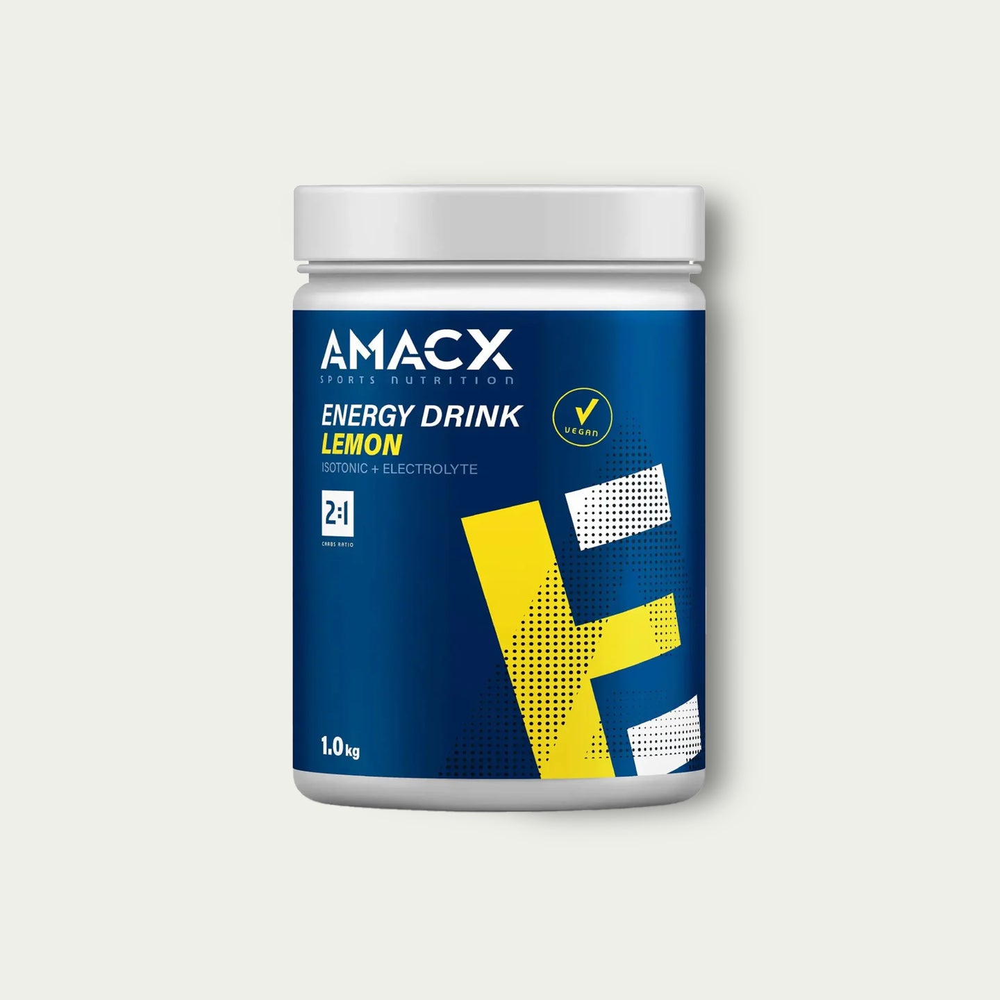 Amacx Energy Drink Lemon – frisse isotone sportdrank met elektrolyten voor hardlopers en duursport.