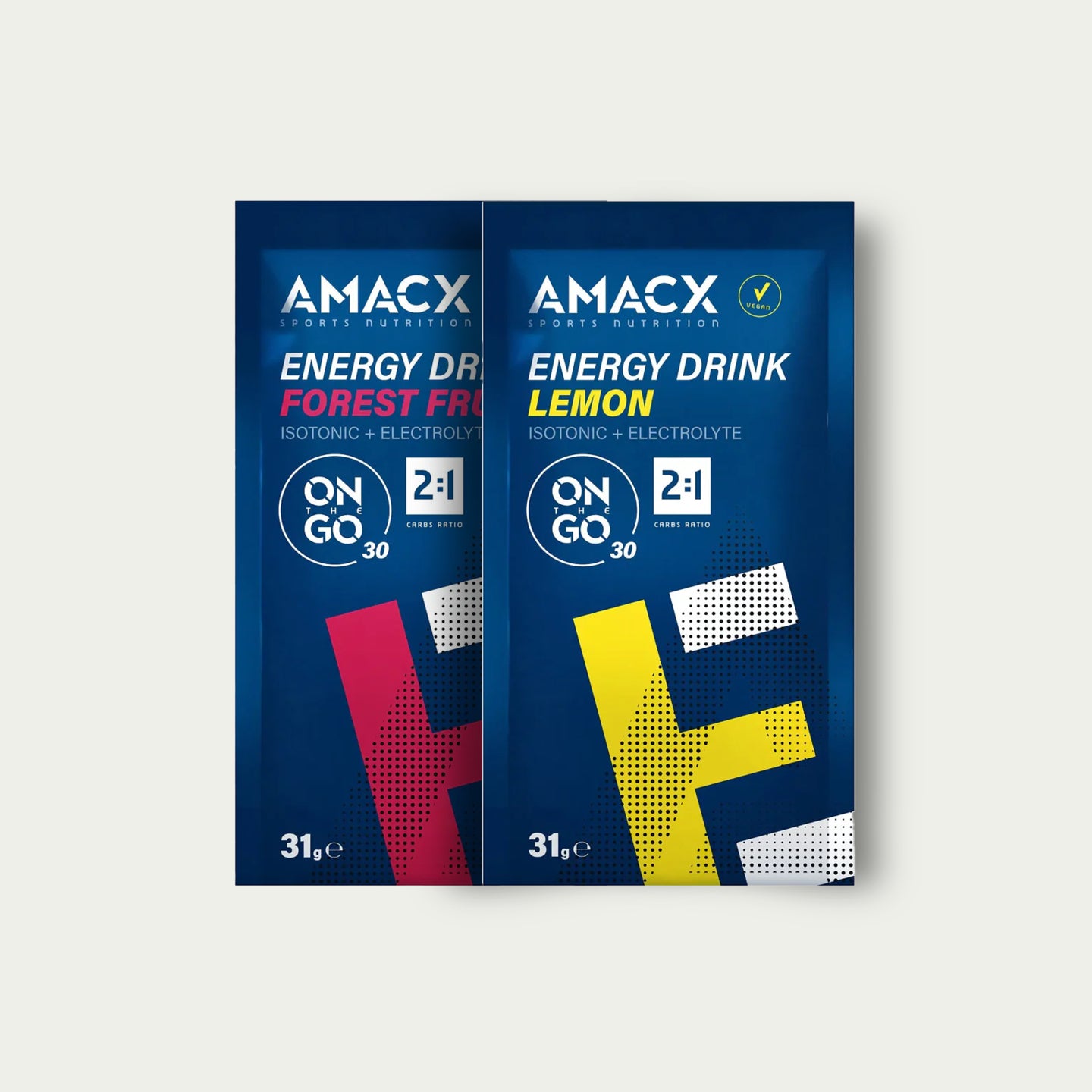 Amacx Energy Drink Sachet Combi – mix van isotone sportdranken met elektrolyten voor wielrennen en triathlon.
