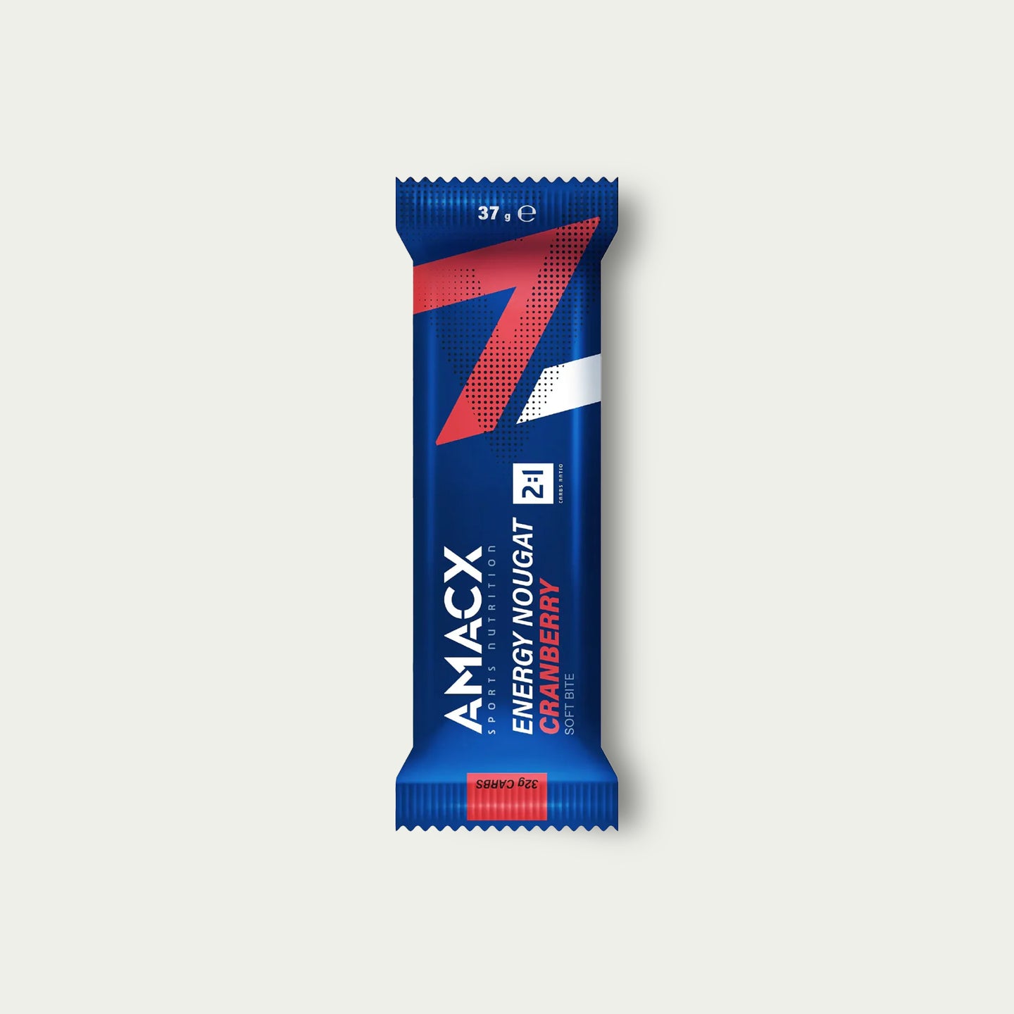 Amacx Energy Nougat Cranberry – energiereep met cranberry voor wielrennen en lange beklimmingen.