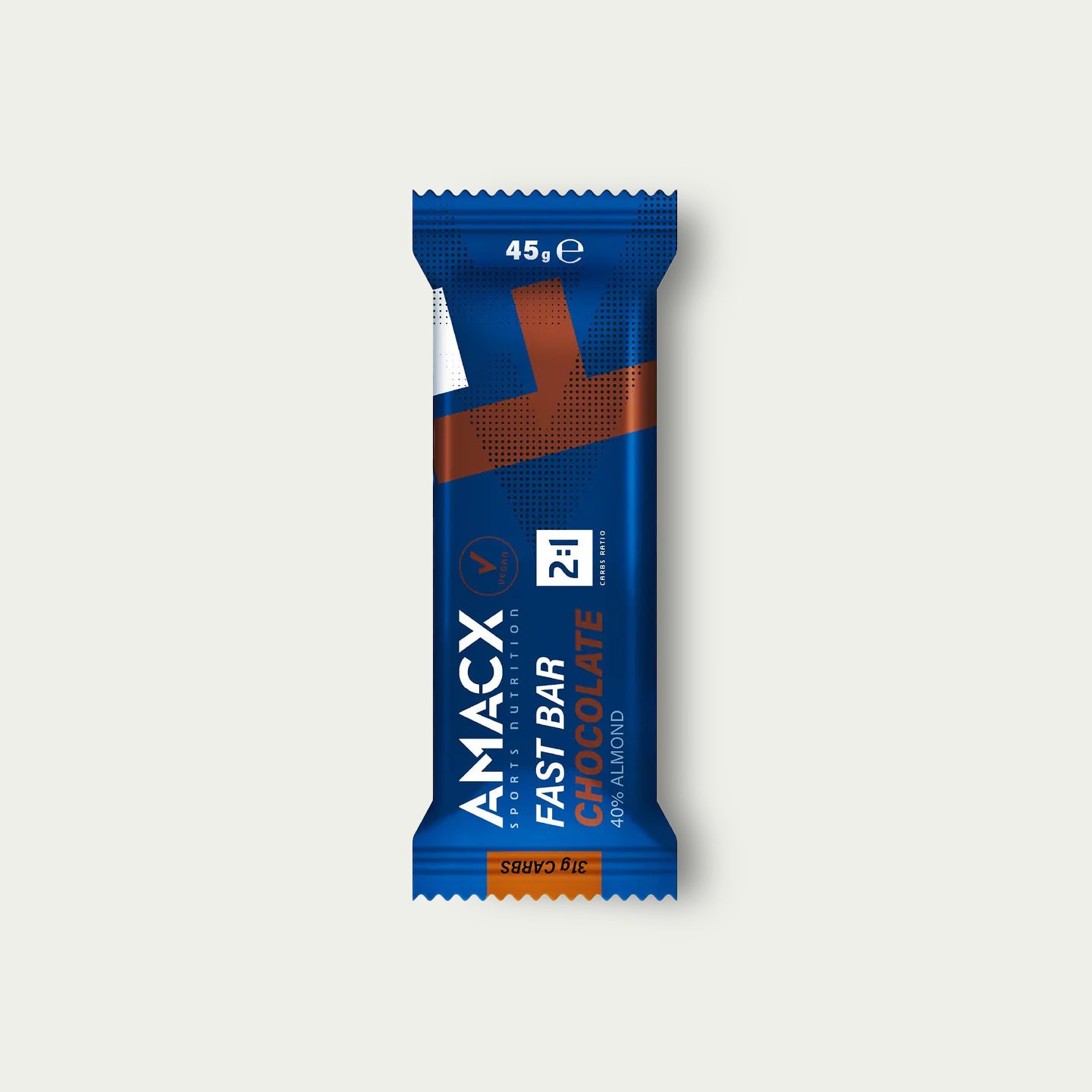 Amacx Fast Bar Chocolate – energiereep voor wielrennen met koolhydraten en amandel voor snelle energie.