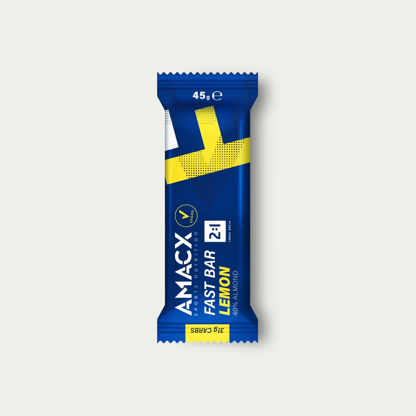 Amacx Fast Bar Lemon – frisse energiereep voor wielrennen met koolhydraten voor directe energie.