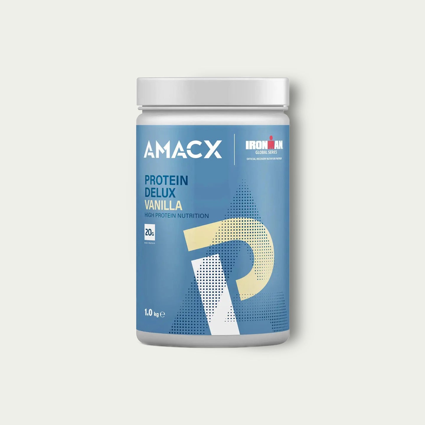 Amacx Protein Deluxe Vanilla – proteïneshake met 20 g eiwit per portie voor spieropbouw en herstel.
