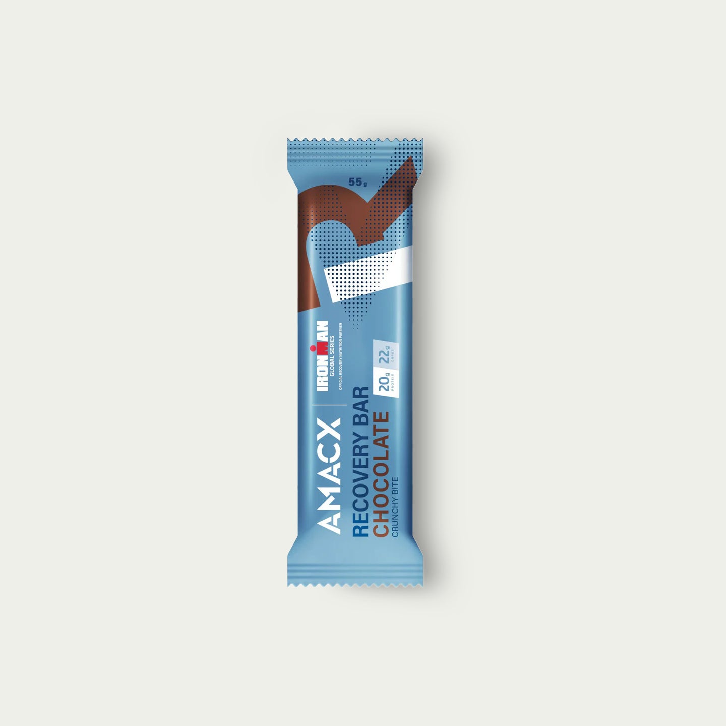 Amacx Recovery Bar Chocolate – eiwitrijke herstelreep met koolhydraten voor spierherstel na training.