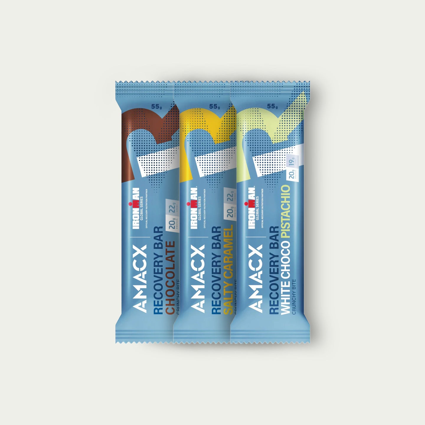 Amacx Recovery Bar Combi – eiwitrijke repen in chocolade en salty caramel voor herstel na trainin