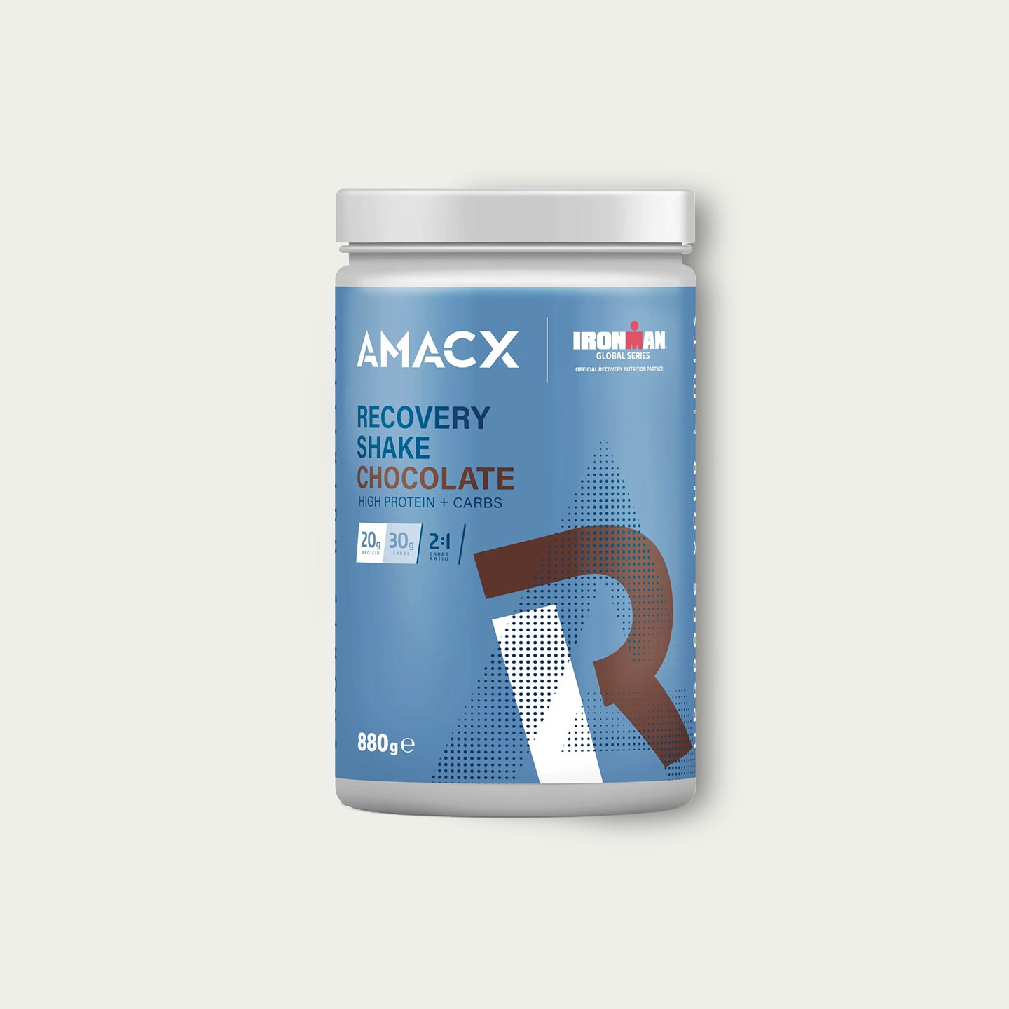 Amacx Recovery Shake Chocolate – eiwitrijke hersteldrank met koolhydraten voor spierherstel na training.