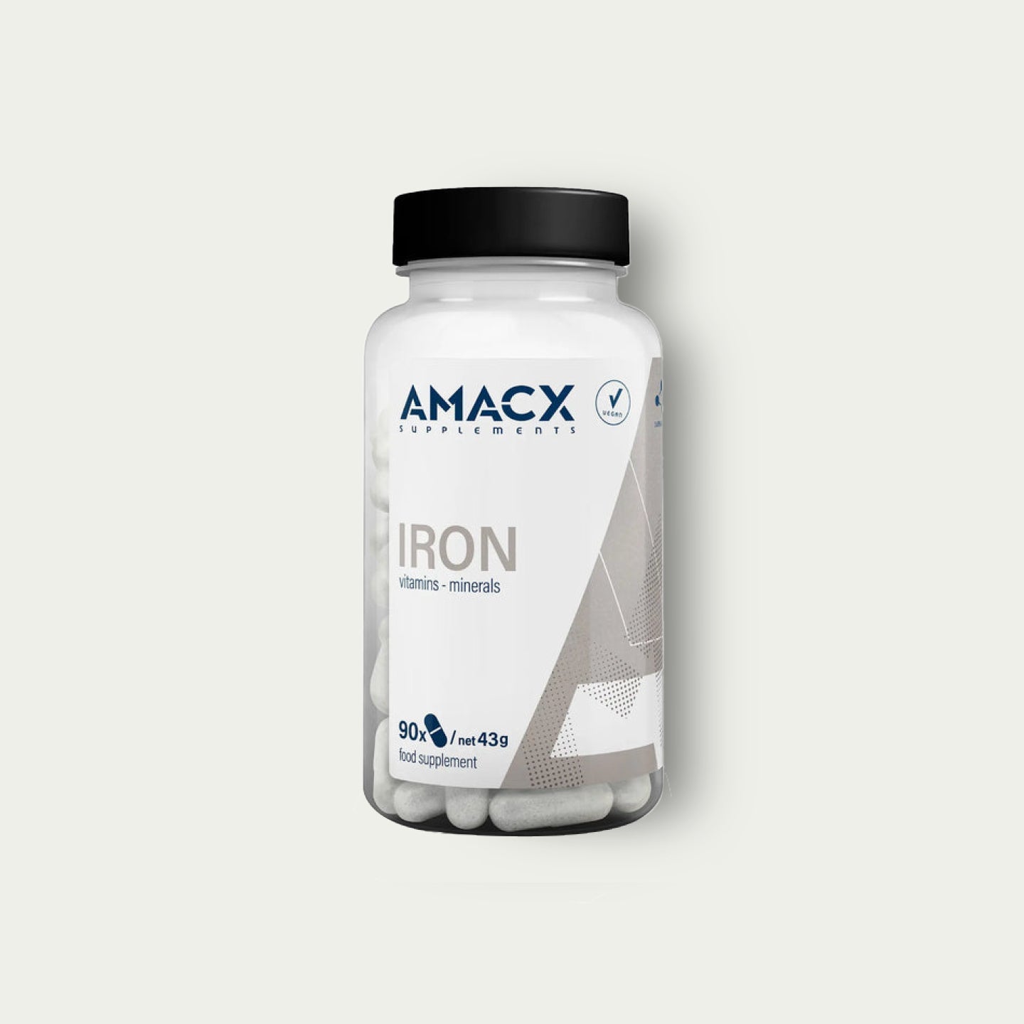 Amacx Iron supplement – ondersteunt energiehuishouding en vermindert vermoeidheid bij sporters.