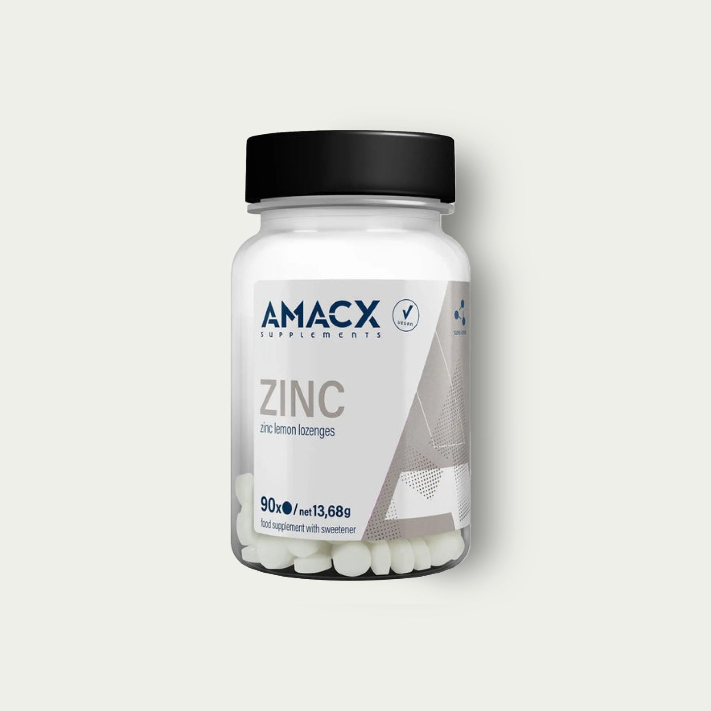 Amacx Zinc supplement – ondersteunt weerstand en herstel van spieren bij actieve sporters.