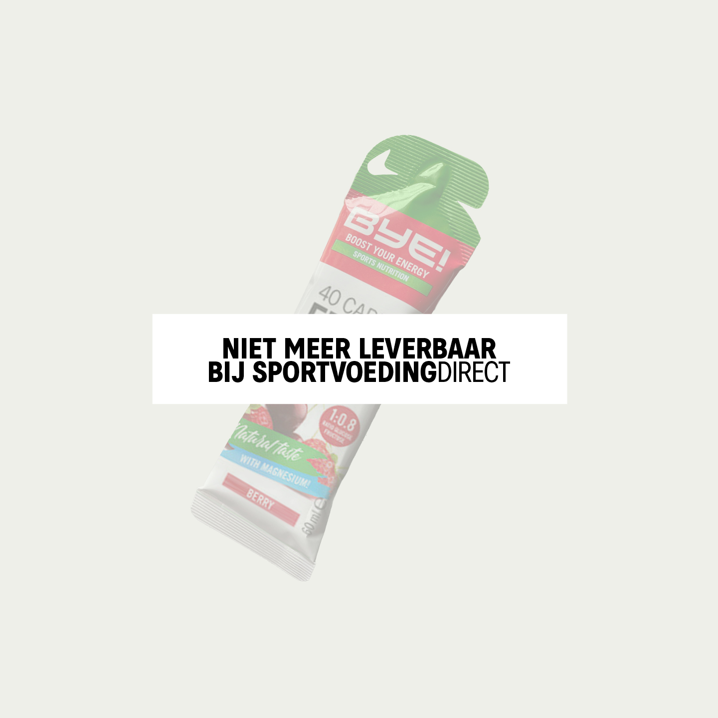 Gelletjes voor het hardlopen. 40 gram koolhydraten per gel. BYE 40Carbs Fruit