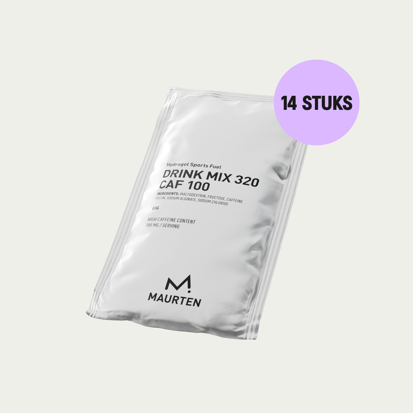 Maurten Drink Mix 320 CAF 100 – sportdrank met cafeïne voor wielrenners 14 sachets