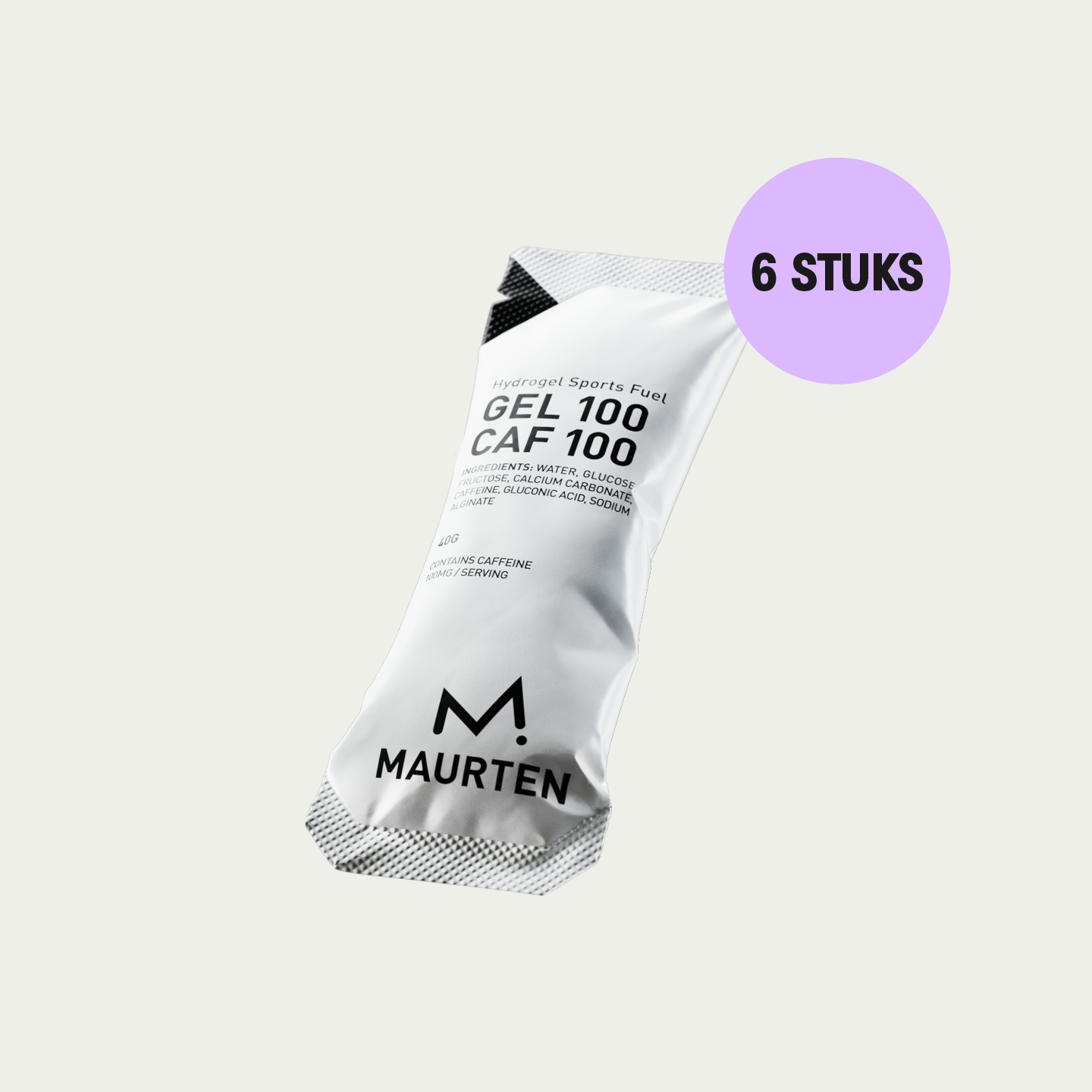 6 energiegels voor cafeïne boost! Perfect voor een topprestatie. Maurten Gel 100 Caf 100 is verkrijgbaar bij SportvoedingDirect