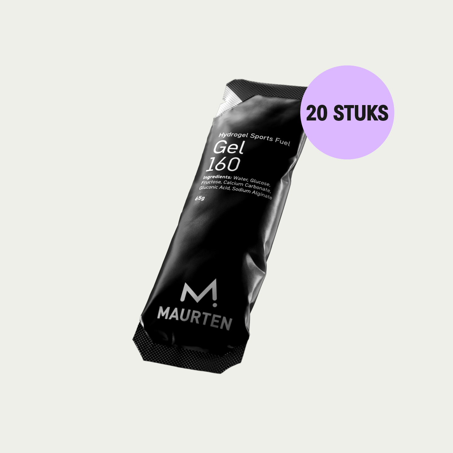 Maurten GEL 160 – voordeelverpakking van 20 energiegel zakjes met 40g koolhydraten per stuk, ideaal voor langdurige duursportprestaties