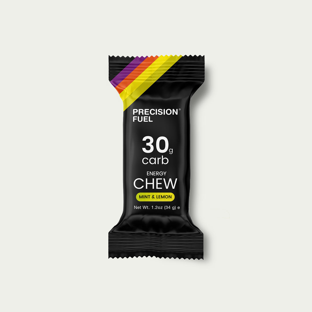 Precision Chew Bar 30 Mint – energy chew met menthol voor wielrennen en lange inspanningen.