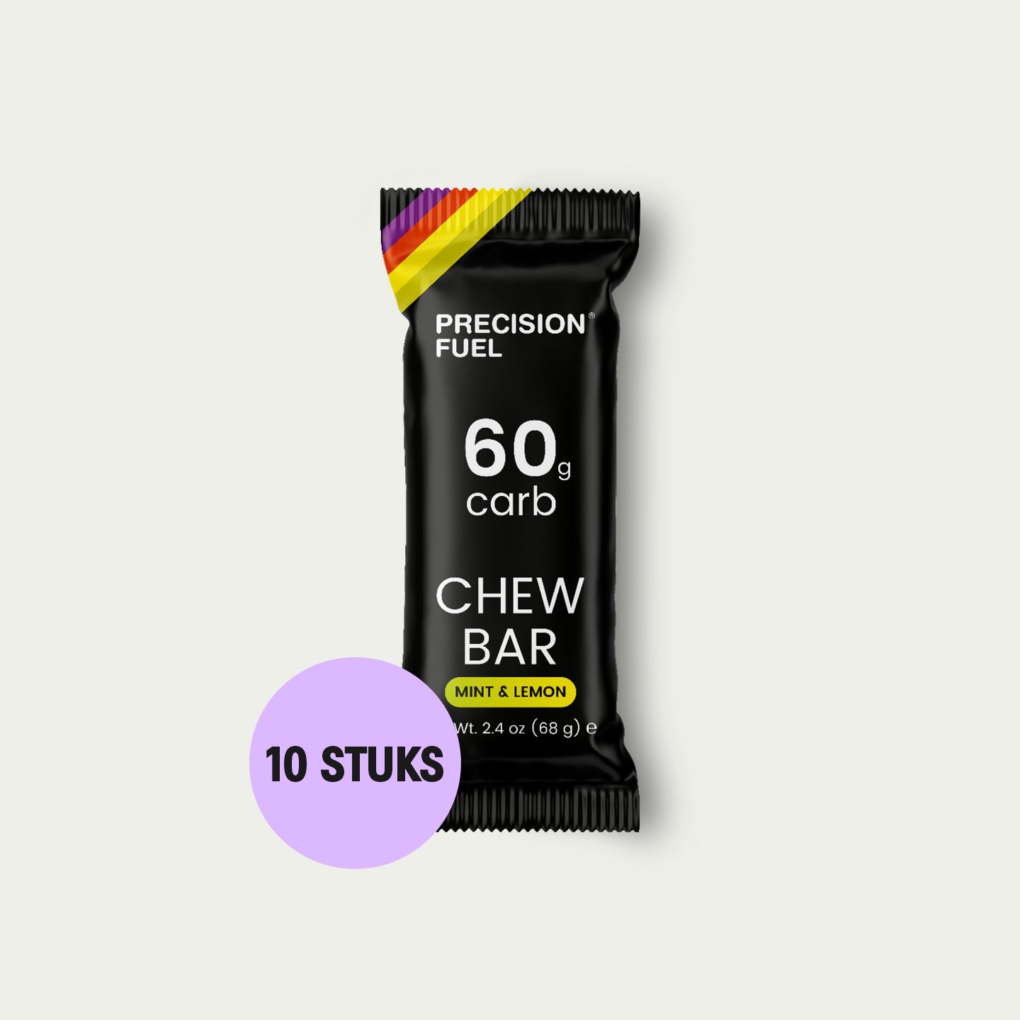 Precision Chew Bar 60 Mint 10 stuks – energy chew met menthol voor triathlon en duurtrainingen.