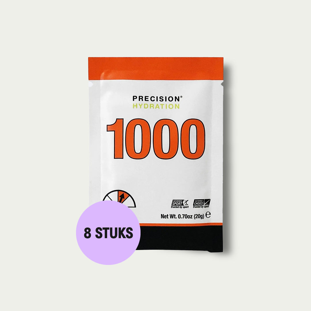 Precision Electrolytes 1000 8 stuks – isotone sportdrank met elektrolyten voor langdurige inspanningen.