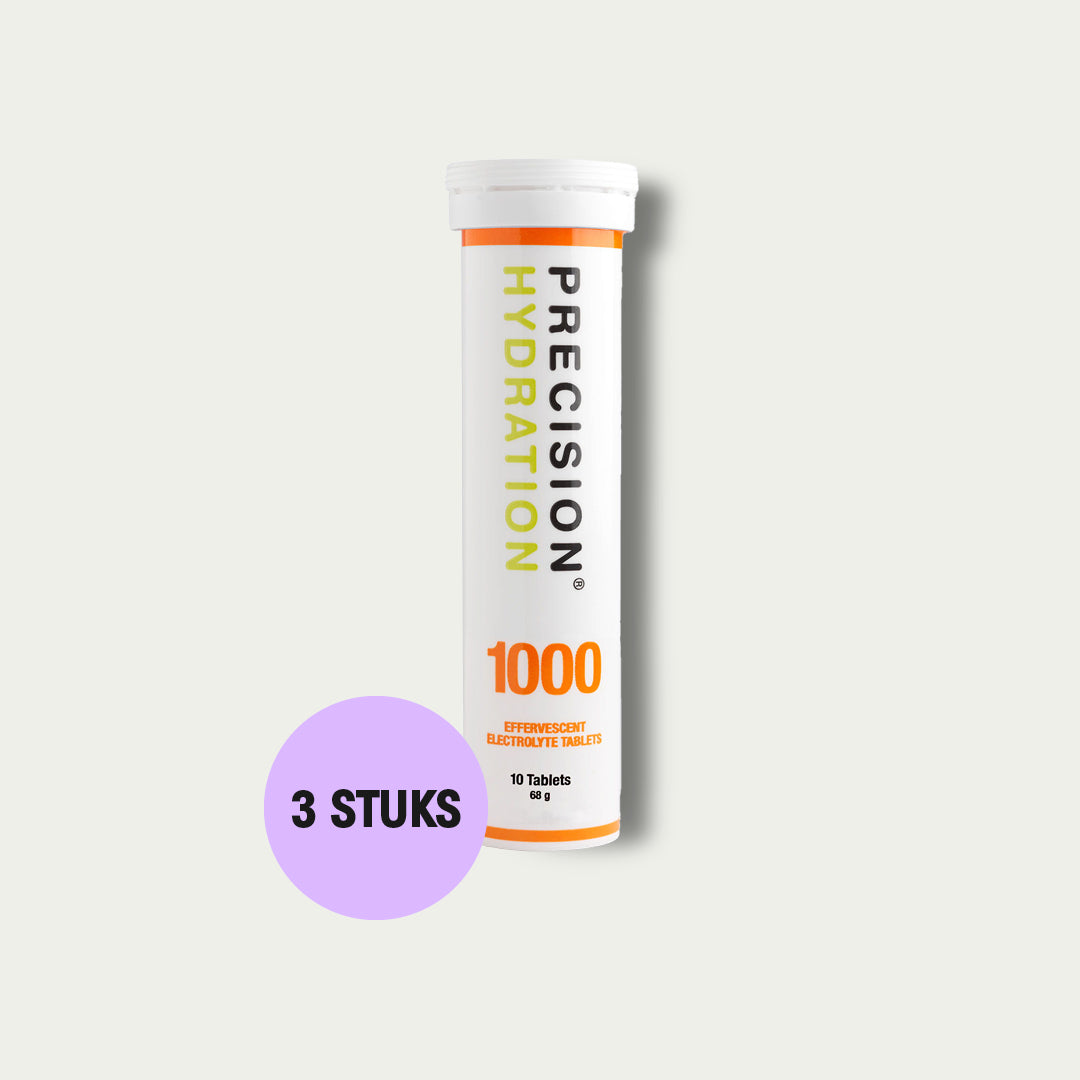 Precision Electrolytes Tablets 1000 3 stuks – elektrolyten voor hardlopers met een hoge natriuminname.