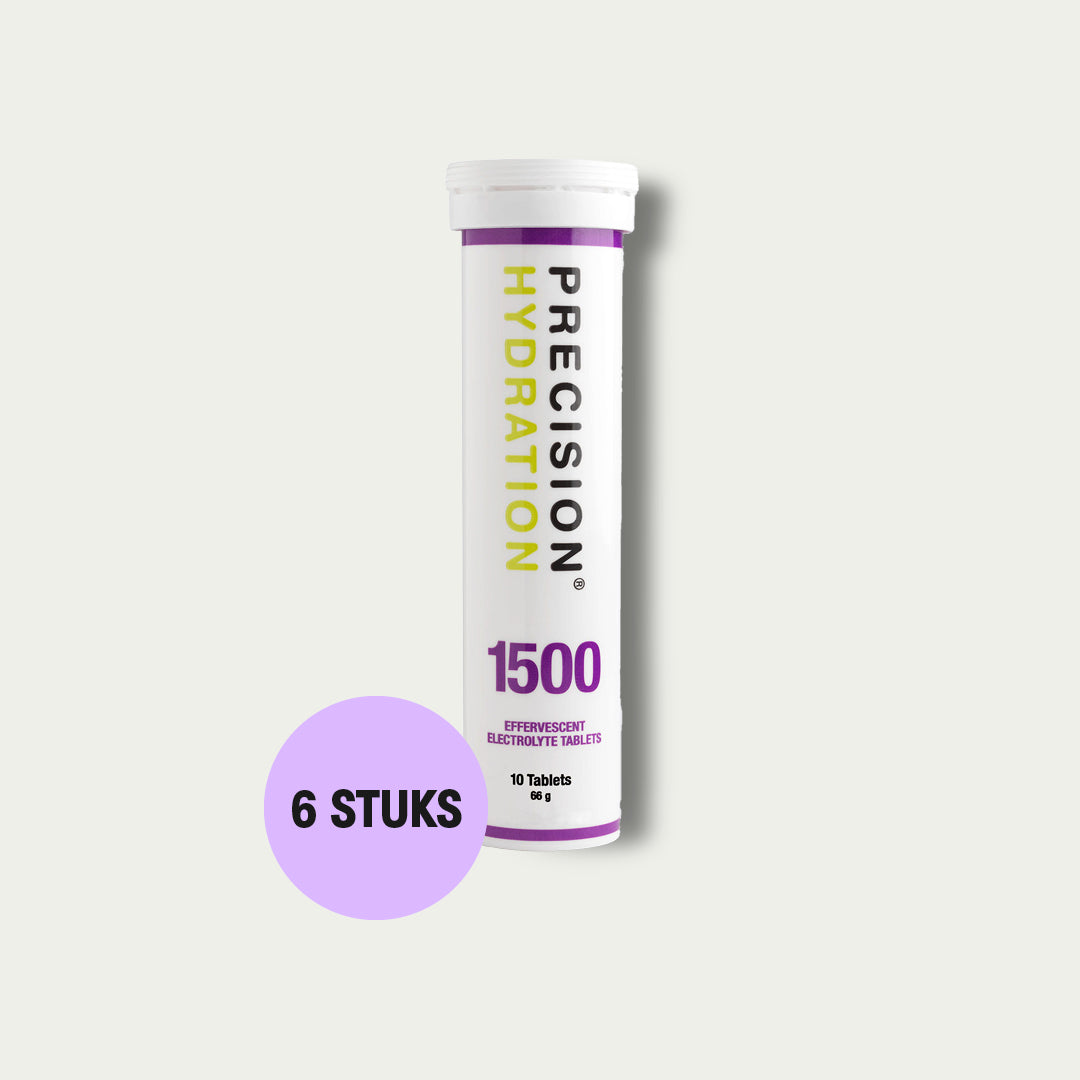 Precision Electrolytes Tablets 1500 6 stuks – zouttabletten met elektrolyten voor herstel bij duursporters.