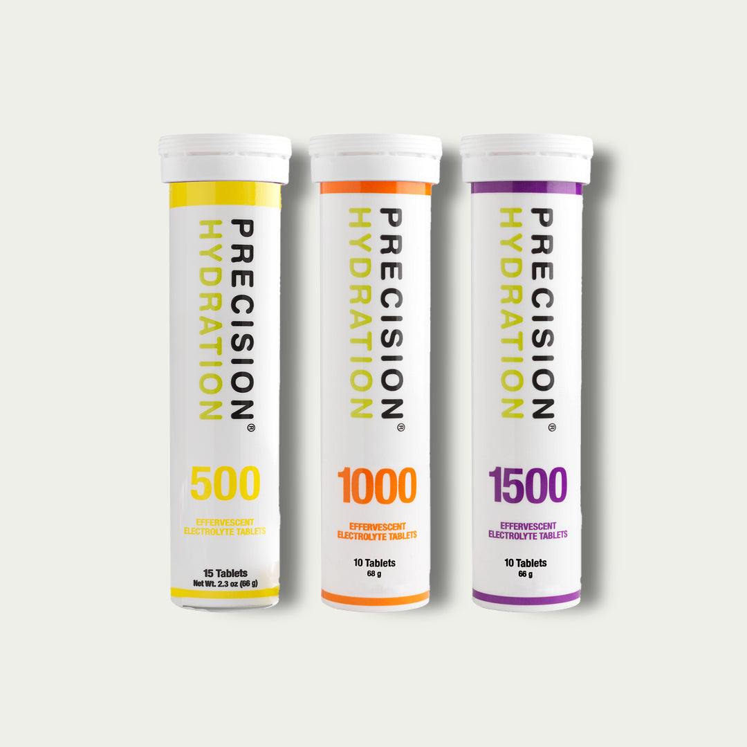 Precision Electrolytes Tablets Combi – mix van elektrolytentabletten voor wielrennen en triathlon.