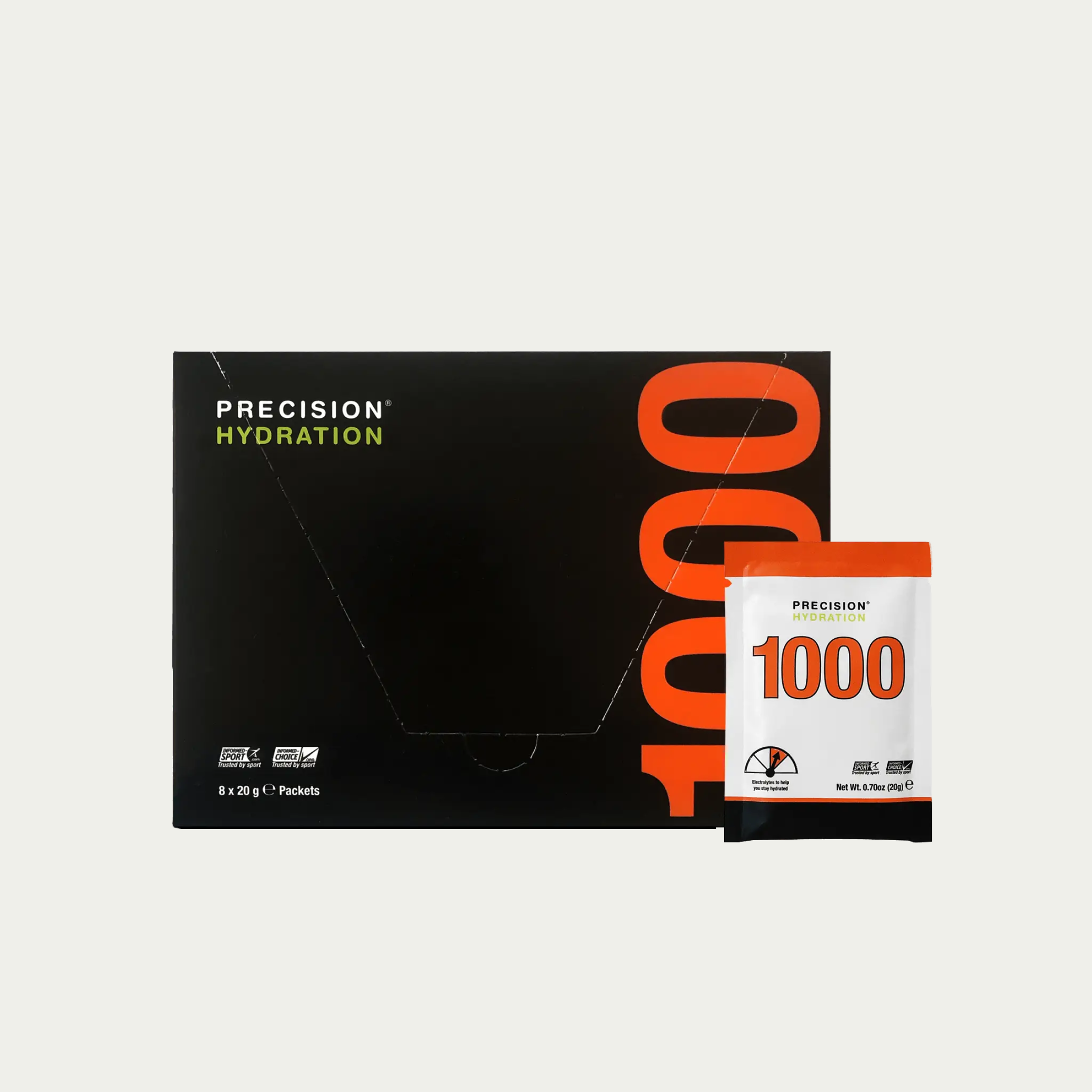 Precision Hydration 1000 – elektrolytenpoeder voor sporters die hun vocht- en zoutbalans slim willen aanvullen.