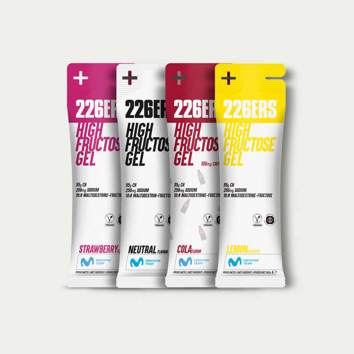 226ERS High Fructose Gel met 55 gram koolhydraten per gel