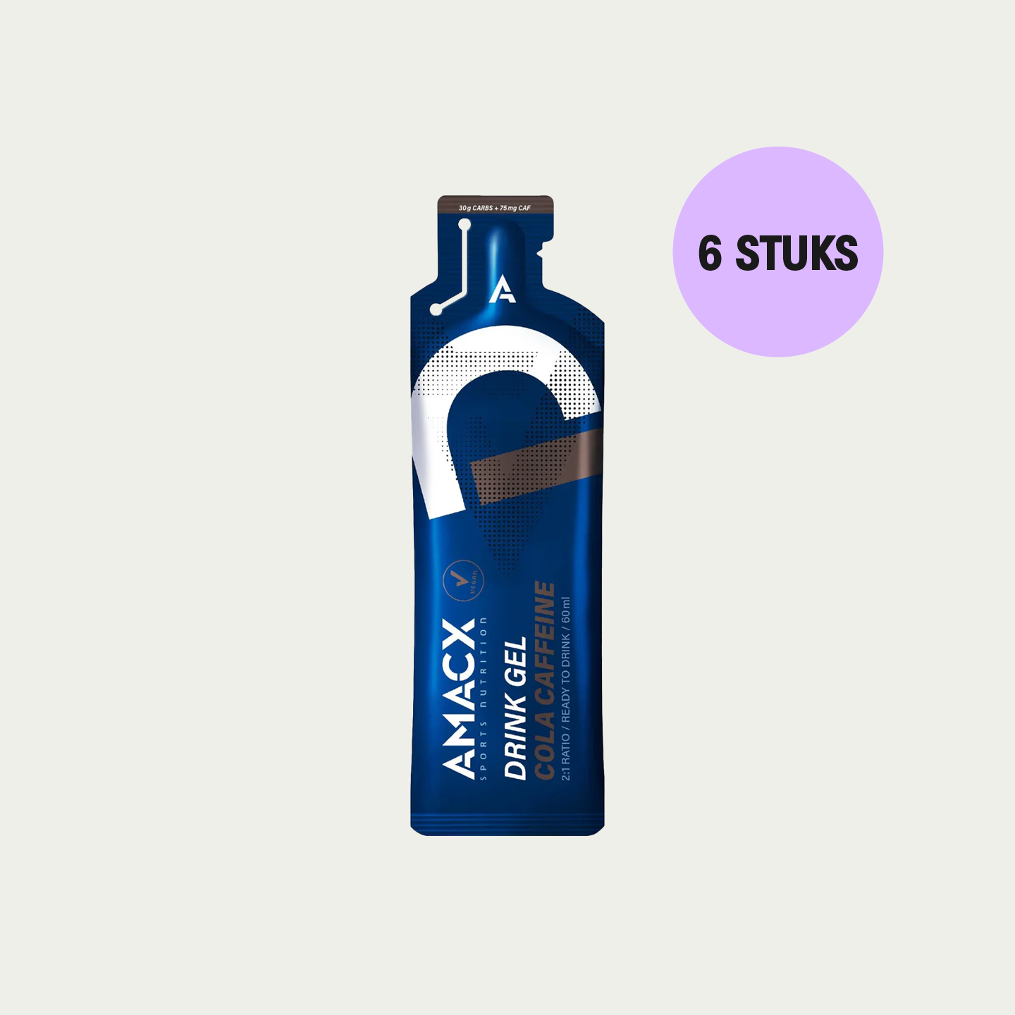 Amacx Drink Gel met cafeïne 6 stuks - Duursport energiegel - Sportvoedingdirect