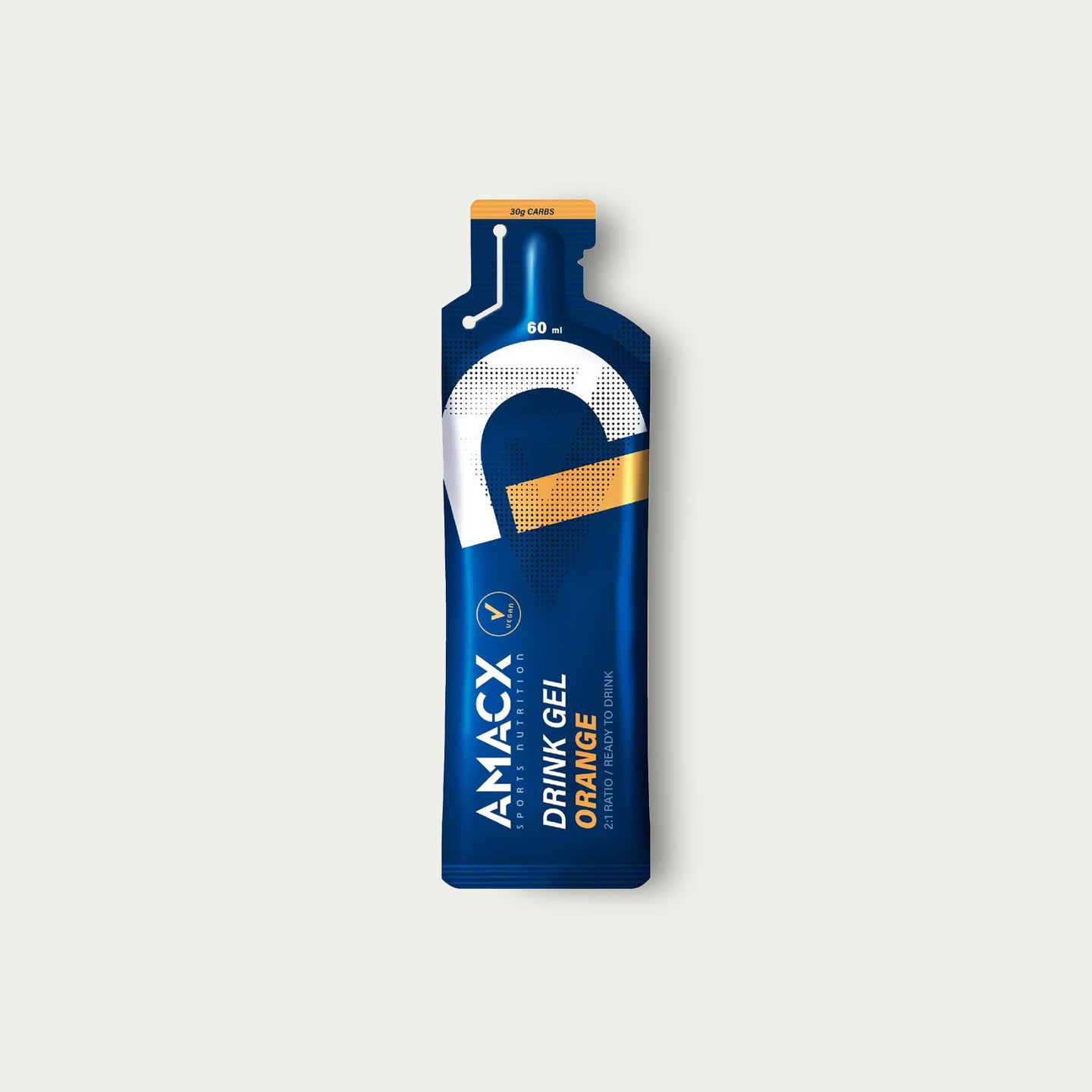 Amacx Drink Gel Orange – energy gel met sinaasappelsmaak voor wielrennen en duurtrainingen.