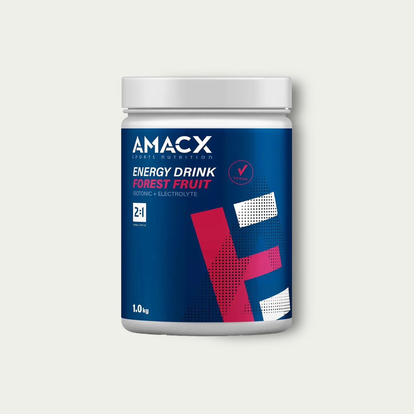 Amacx Energy Drink Forest Fruit – isotone sportdrank met elektrolyten voor hydratatie bij wielrennen.