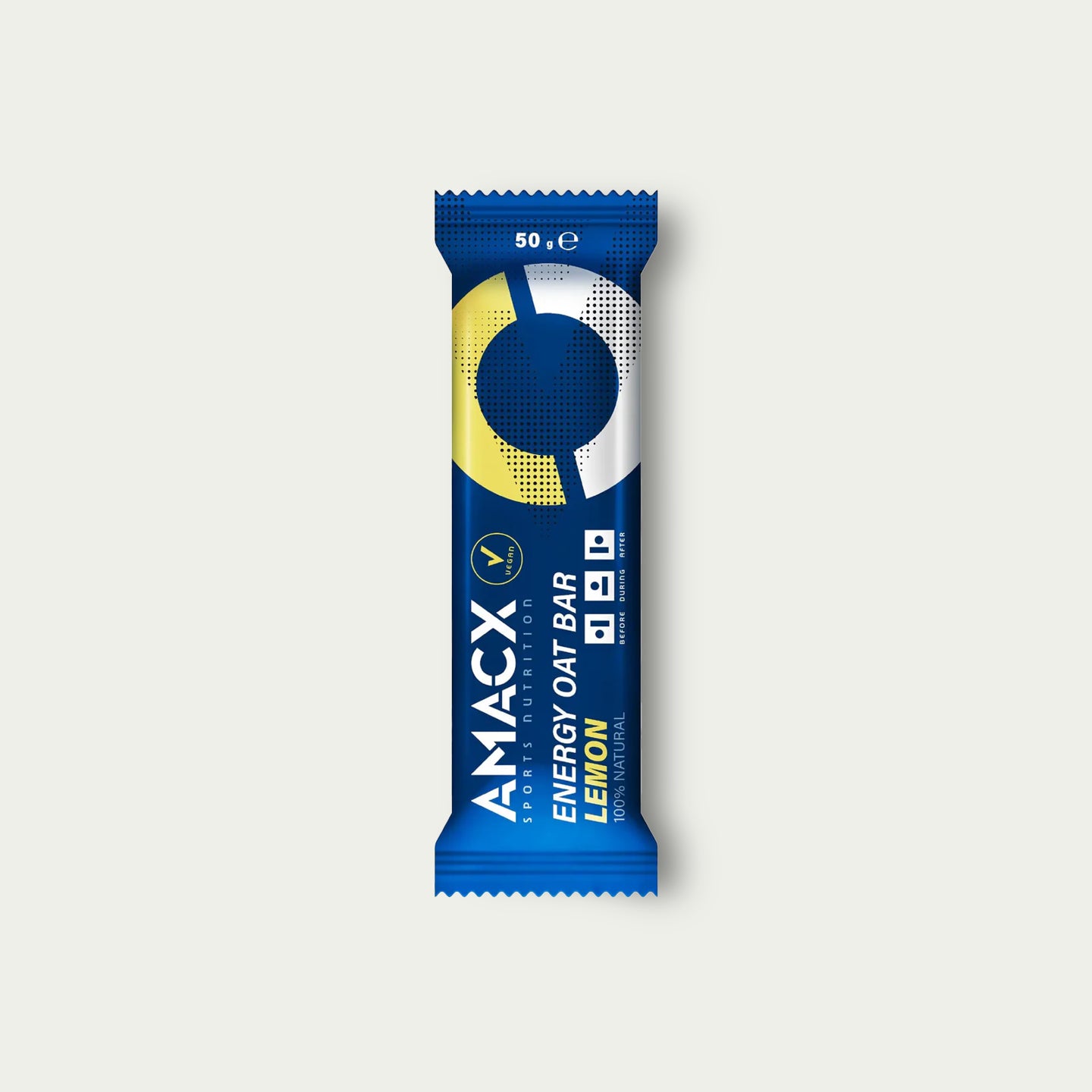 Amacx Energy Oat Bar Lemon – frisse havermoutreep voor wielrennen met snelle koolhydraten.
