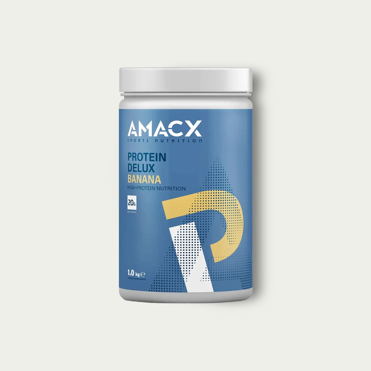 Amacx Protein Deluxe Banana – eiwitshake met 20 g proteïne voor spierherstel en opbouw na training.