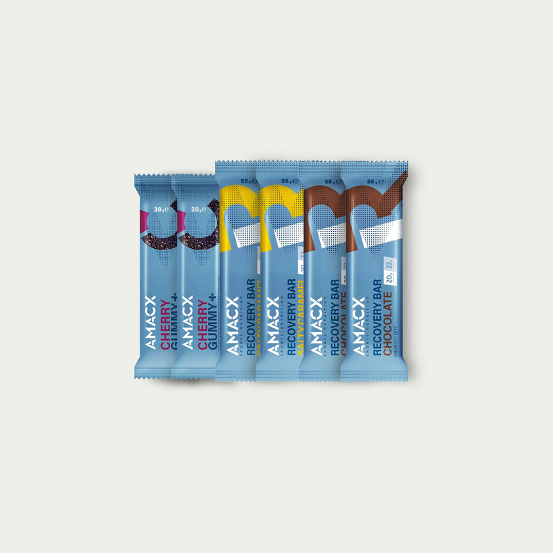 Amacx Sneller Herstellen bundel met Recovery Bars en Cherry Gummies