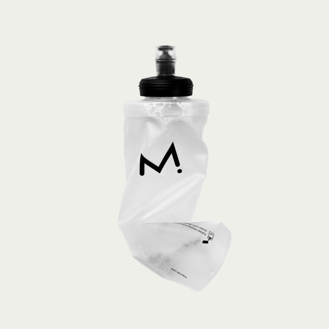 Maurten Drinkflask 1 – zachte sportfles voor gels of isotone drank tijdens het hardlopen.