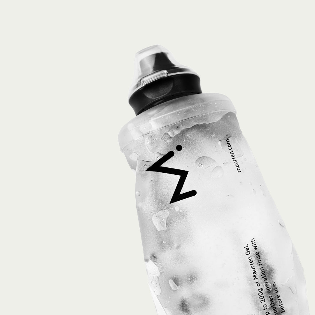Maurten Gel Flask 2 – compacte fles voor energy gel en sportdrank bij hardlopen of fietsen.
