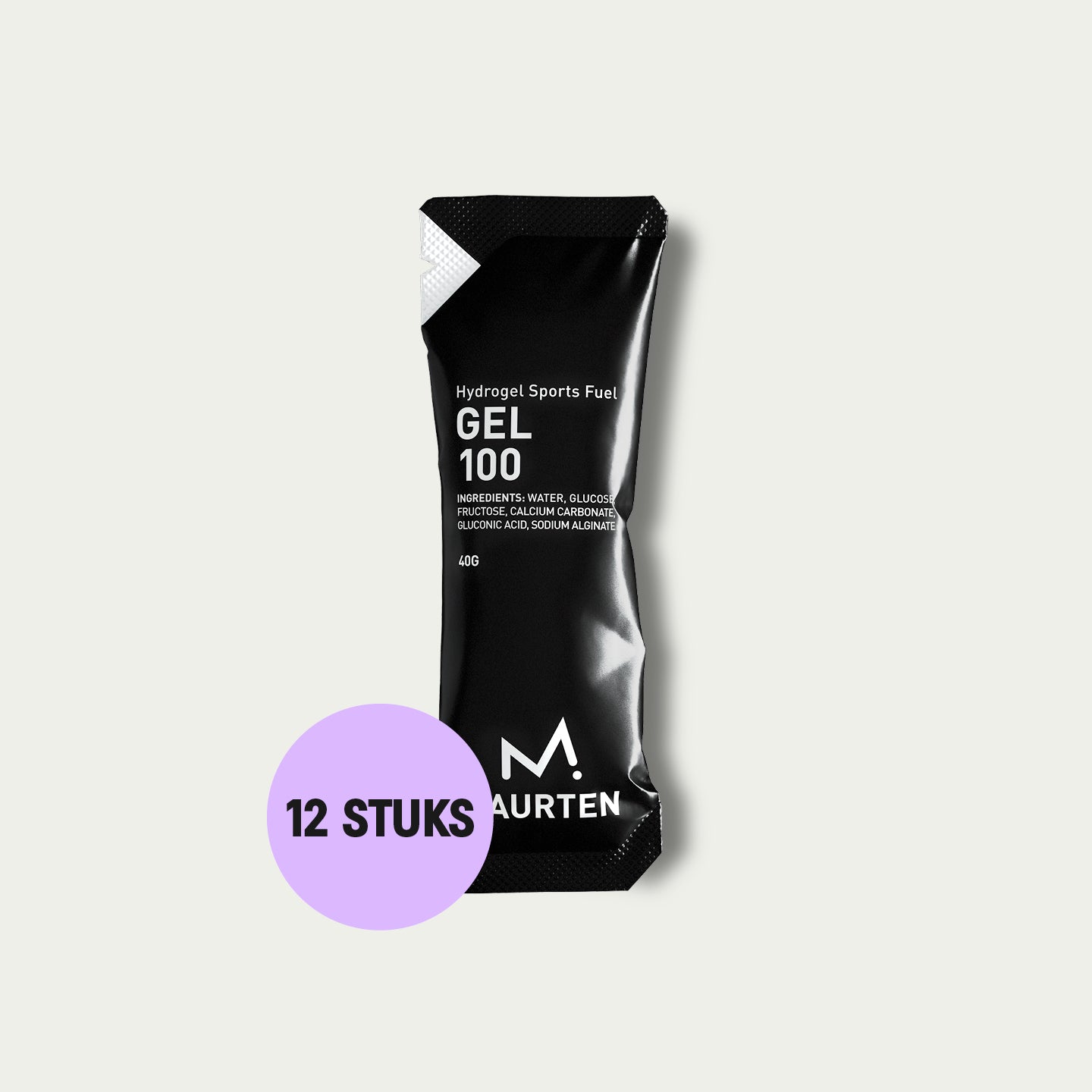 Maurten Gel 100 12 stuks – koolhydraatgel voor wielrennen en triathlon, getest door topatleten.