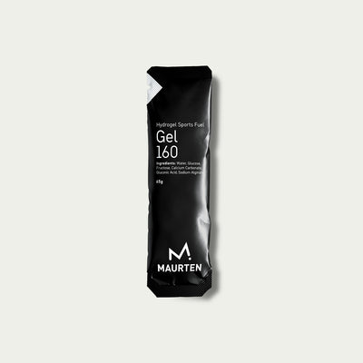 Maurten Gel 160 – energy gel met 40 g koolhydraten voor marathonlopers en duursporters.