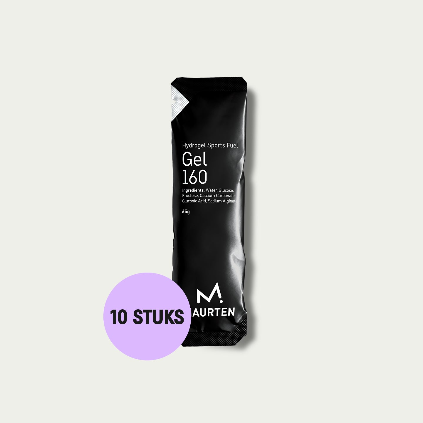 Maurten Gel 160 10 stuks – koolhydraatgel zonder maagklachten, ideaal voor triathlon en duursport.