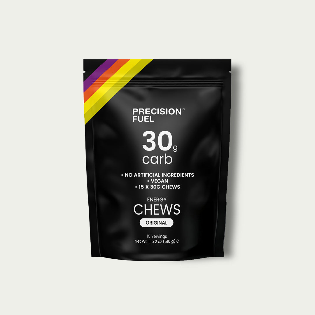 Precision Chew Bar 30 Original 15 stuks – energieblokjes voor marathon en lange duurtrainingen.