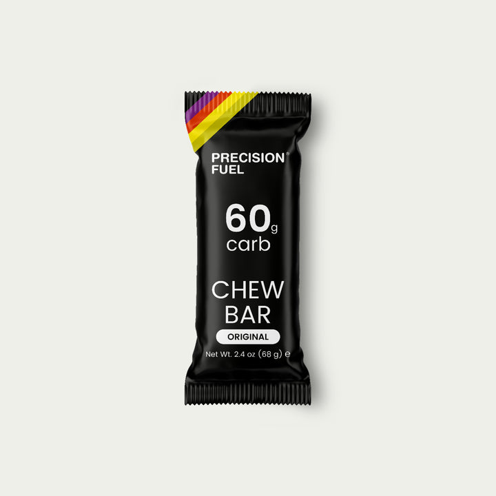 Precision PF 60 Chew met 60 gram koolhydraten per reep