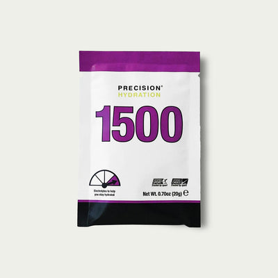 Precision Electrolytes Pouch 1500 – elektrolytenpoeder met extra zout voor hydratatie bij duursport.