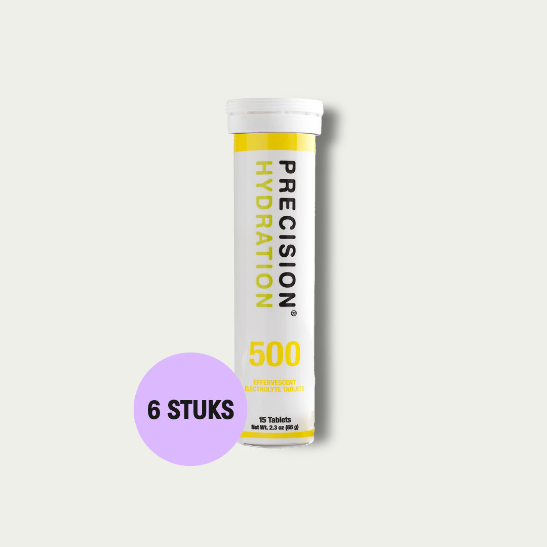 Precision Electrolytes Tablets 500 6 stuks – sporttabletten met zout en mineralen voor duursporters.