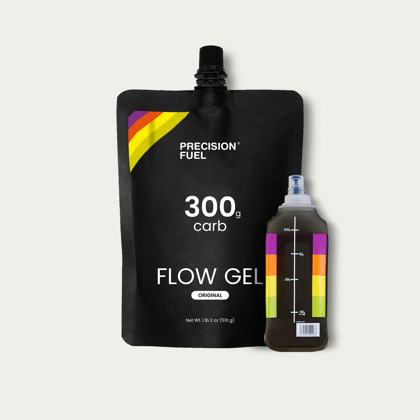 Precision Energy Gel 300 Flask 120 – kleine softflask voor energy gel bij hardlopen of triathlon.