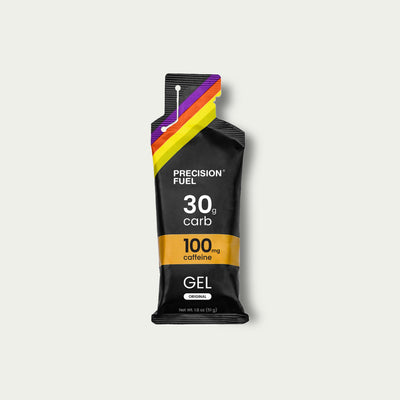 Precision Energy Gel 30 Caffeine – energy gel met cafeïne voor triathlon en intensieve duursport.